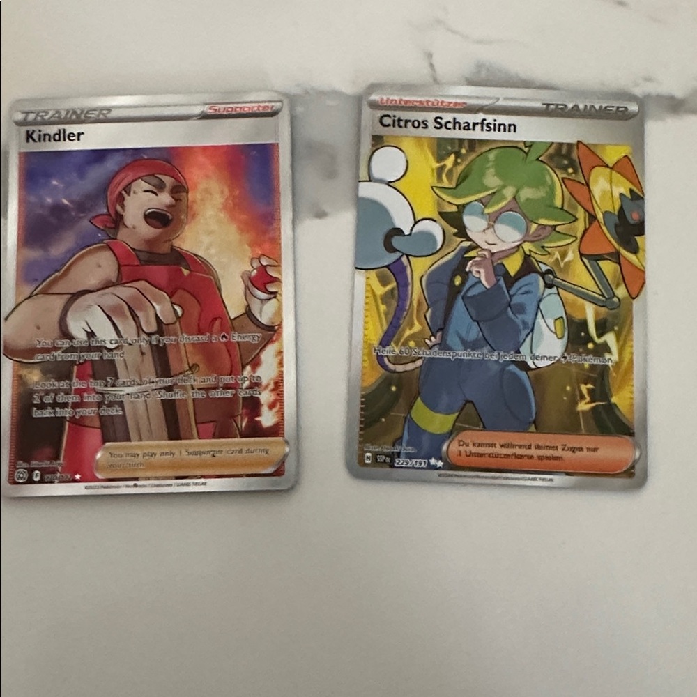 Vibrant Pokemon Trainer Cards Set